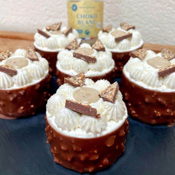 Petits entremets au Choko Blanc