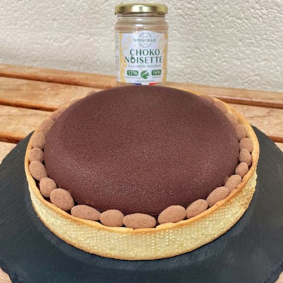 Tarte Choko Noisette à la Crêpe Dentelle