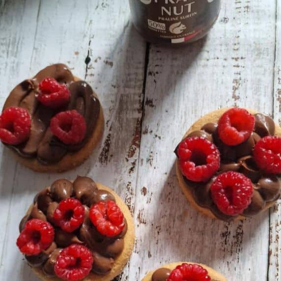 Tartelettes framboises pralinut